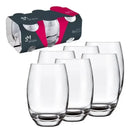 Kit com 15 Potes Herméticos de Vidro + 10 Copos Aruba de Brinde